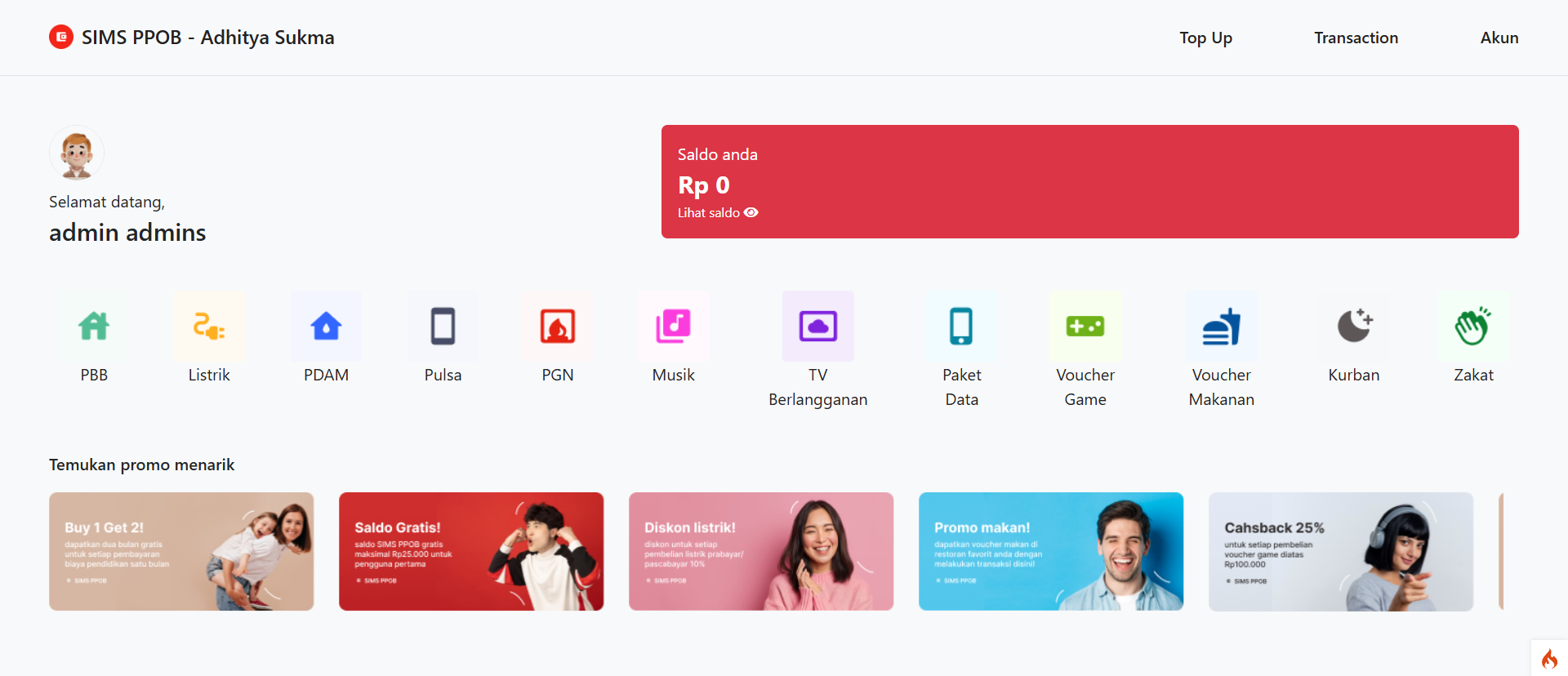 Sistem Informasi Manajemen Service – Payment Point Online Bank (PPOB)